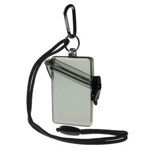 Small Waterproof Scuba Sport Security Military Green Translucent Case New